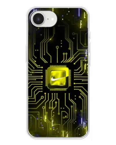 Чехол для iPhone 16e с картинкой «Nike — золотая искра» Чехол для iPhone 16e с картинкой «Nike — золотая искра»