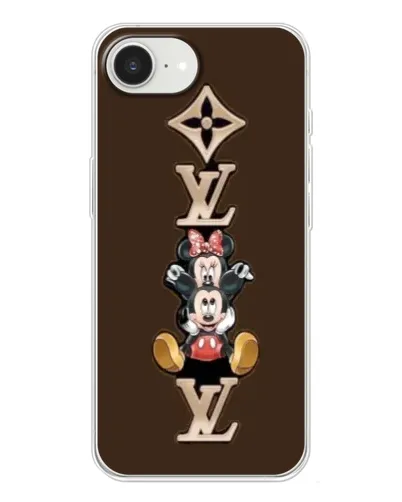 Чохол для iPhone 16e з картинкою «LV та Міккі Маус»