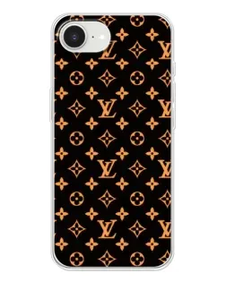 Чохол для iPhone 16e з картинкою «Золота монограма LV»