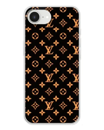 Чохол для iPhone 16e з картинкою «Золота монограма LV»