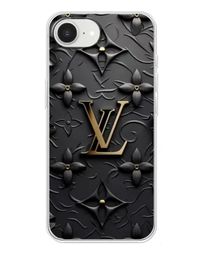Чохол для iPhone 16e з картинкою «Шкіряна текстура LV»