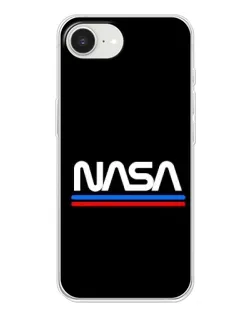 Чехол для iPhone 16e с картинкой «NASA — классика Red Blue» Чехол для iPhone 16e с картинкой «NASA — классика Red Blue»