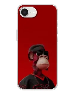 Чехол для iPhone 16e с картинкой «Bored Ape в красном» Чехол для iPhone 16e с картинкой «Bored Ape в красном»