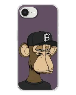 Чехол для iPhone 16e с картинкой «Bored Ape в кепке»