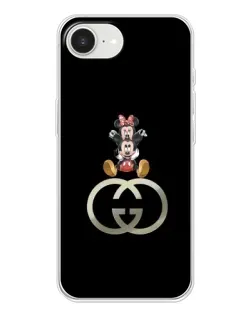 Чохол для iPhone 16e з картинкою «Мінні Маус на лого»