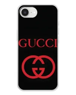 Чохол для iPhone 16e з картинкою «Gucci — червоний логотип»
