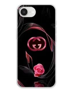 Чохол для iPhone 16e з картинкою «Gucci — неонова троянда»