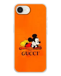 Чохол для iPhone 16e з картинкою «Міккі Маус Gucci — помаранч» Чохол для iPhone 16e з картинкою «Міккі Маус Gucci — помаранч»