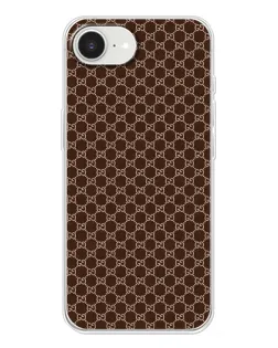 Чохол для iPhone 16e з картинкою «Gucci — шоколадна сітка» Чохол для iPhone 16e з картинкою «Gucci — шоколадна сітка»