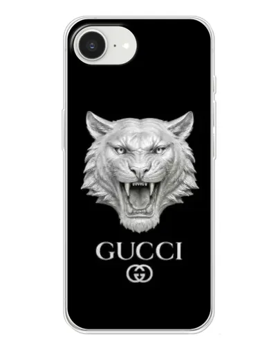 Чохол для iPhone 16e з картинкою «Gucci — срібний лев» Чохол для iPhone 16e з картинкою «Gucci — срібний лев»
