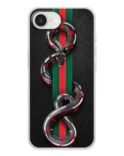 Чохол для iPhone 16e з картинкою «Gucci — змія на смузі» Чохол для iPhone 16e з картинкою «Gucci — змія на смузі»