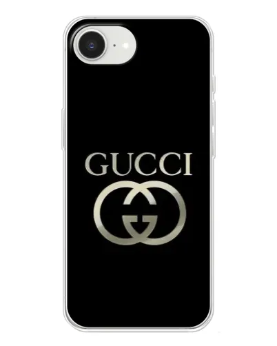 Чохол для iPhone 16e з картинкою «Gucci — золото на чорному» Чохол для iPhone 16e з картинкою «Gucci — золото на чорному»