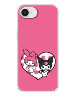 Чехол для iPhone 16e с картинкой «Kuromi и My Melody» Чехол для iPhone 16e с картинкой «Kuromi и My Melody»
