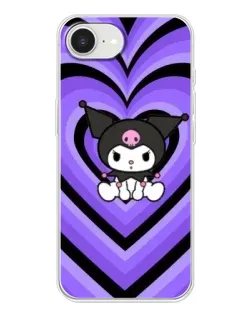 Чехол для iPhone 16e с картинкой «Kuromi и фиолетовые сердца» Чехол для iPhone 16e с картинкой «Kuromi и фиолетовые сердца»