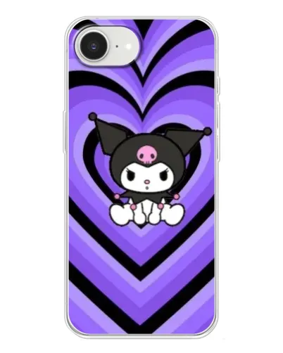 Чехол для iPhone 16e с картинкой «Kuromi и фиолетовые сердца» Чехол для iPhone 16e с картинкой «Kuromi и фиолетовые сердца»