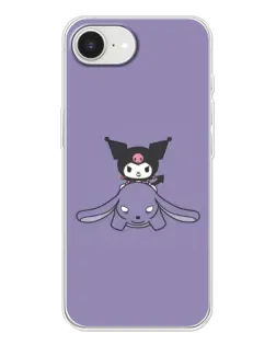 Чехол для iPhone 16e с картинкой «Kuromi на лиловом фоне» Чехол для iPhone 16e с картинкой «Kuromi на лиловом фоне»