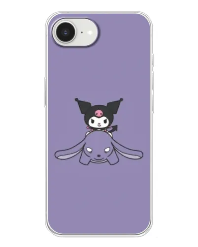 Чехол для iPhone 16e с картинкой «Kuromi на лиловом фоне» Чехол для iPhone 16e с картинкой «Kuromi на лиловом фоне»