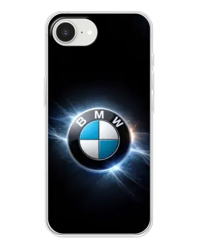Чехол для iPhone 16e с картинкой «BMW — неоновое сияние»