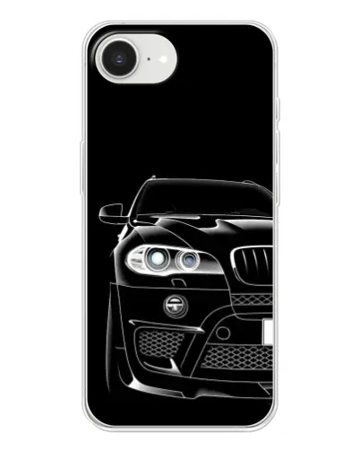 Чехол для iPhone 16e с картинкой «Темный силуэт BMW»