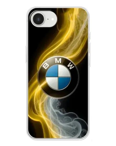 Чехол для iPhone 16e с картинкой «Золотистый дым BMW»