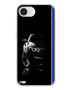 Чохол для iPhone 16e з картинкою «Силует BMW в темряві»