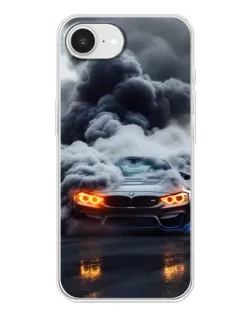 Чохол для iPhone 16e з картинкою «BMW у диму»
