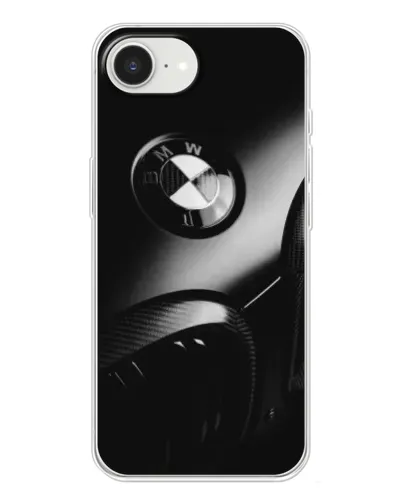 Чехол для iPhone 16e с картинкой «Эмблема BMW — макро»