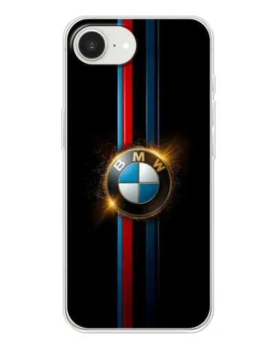Чехол для iPhone 16e с картинкой «BMW M-Power неон»