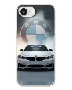 Чохол для iPhone 16e з картинкою «BMW в білому диму»