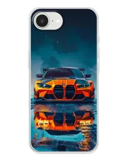 Чохол для iPhone 16e з картинкою «BMW — золота емблема»