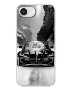 Чохол для iPhone 16e з картинкою «BMW — акварельний дрифт»