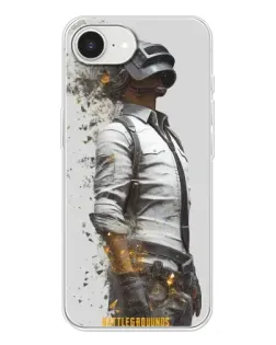 Чехол для iPhone 16e с картинкой «PUBG — боец в пыли»