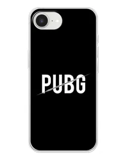 Чехол для iPhone 16e с картинкой «PUBG — белый логотип»