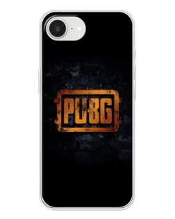 Чехол для iPhone 16e с картинкой «PUBG — золотой логотип»