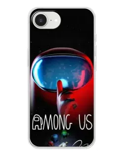 Чехол для iPhone 16e с картинкой «Красный импостер — макро» Чехол для iPhone 16e с картинкой «Красный импостер — макро»
