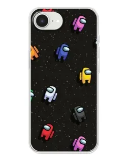 Чехол для iPhone 16e с картинкой «Космический паттерн Among Us» Чехол для iPhone 16e с картинкой «Космический паттерн Among Us»
