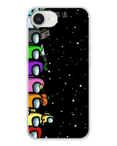 Чехол для iPhone 16e с картинкой «Команда Among Us» Чехол для iPhone 16e с картинкой «Команда Among Us»