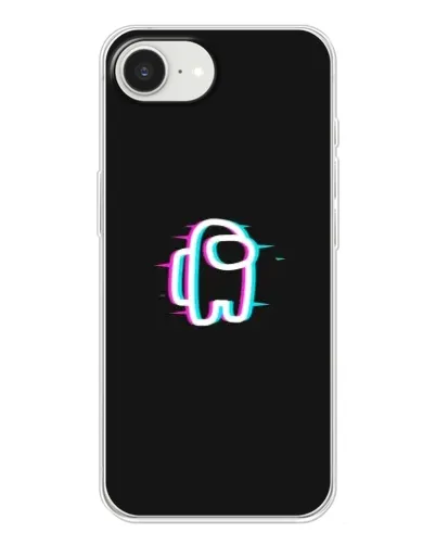 Чехол для iPhone 16e с картинкой «Among Us неон» Чехол для iPhone 16e с картинкой «Among Us неон»