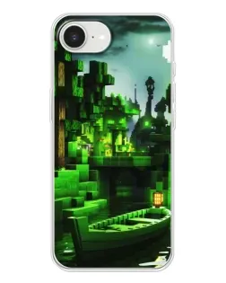 Чехол для iPhone 16e с картинкой «Minecraft лесной пейзаж» Чехол для iPhone 16e с картинкой «Minecraft лесной пейзаж»