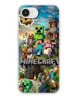 Чехол для iPhone 16e с картинкой «Замок Minecraft» Чехол для iPhone 16e с картинкой «Замок Minecraft»