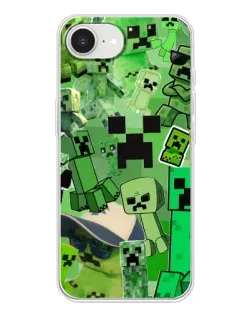 Чехол для iPhone 16e с картинкой «Криперы Minecraft» Чехол для iPhone 16e с картинкой «Криперы Minecraft»