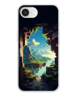 Чехол для iPhone 16e с картинкой «Вид из пещеры»