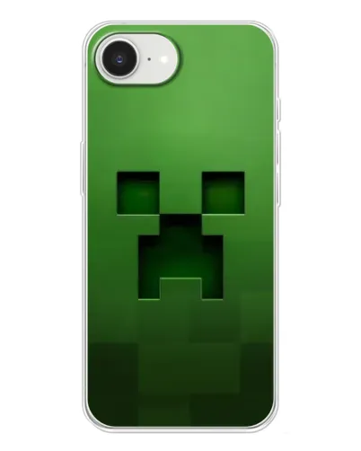 Чехол для iPhone 16e с картинкой «Крипер микро-дизайн»