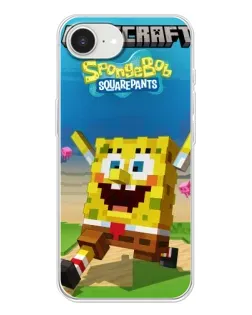 Чохол для iPhone 16e з картинкою «Губка Боб Minecraft» Чохол для iPhone 16e з картинкою «Губка Боб Minecraft»