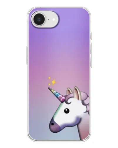 Чехол для iPhone 16e с картинкой «Единорог градиент» Чехол для iPhone 16e с картинкой «Единорог градиент»