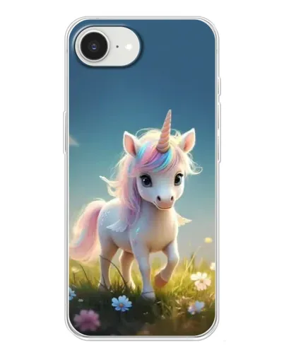 Чехол для iPhone 16e с картинкой «Единорог на поляне» Чехол для iPhone 16e с картинкой «Единорог на поляне»