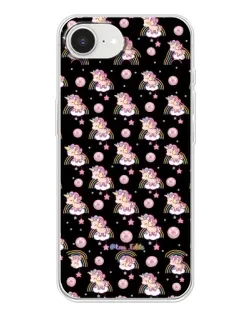 Чехол для iPhone 16e с картинкой «Magic Unicorn паттерн»