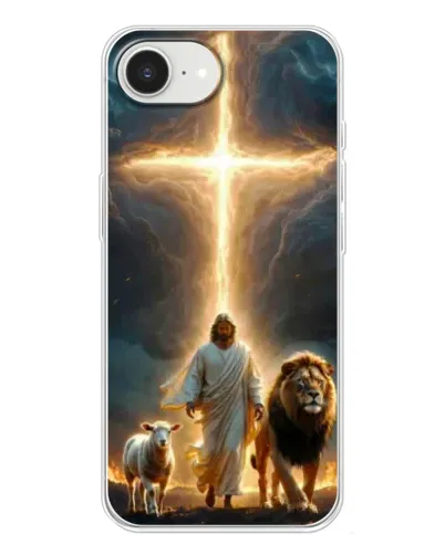Чохол для iPhone 16e з картинкою «Лев Юди та Світло» Чохол для iPhone 16e з картинкою «Лев Юди та Світло»