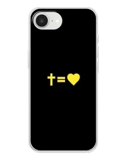Чохол для iPhone 16e з картинкою «Серце та Хрест»