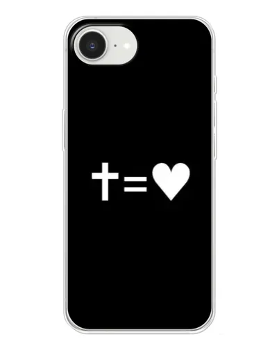 Чохол для iPhone 16e з картинкою «Хрест та Серце» Чохол для iPhone 16e з картинкою «Хрест та Серце»